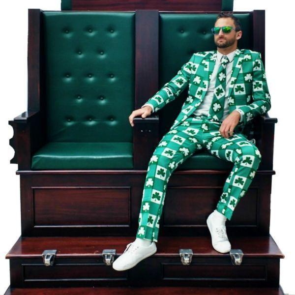 Irish Shamrock Suit - Go Green for Irish Internationals, Festival or Stag Party (Multiple Sizes)