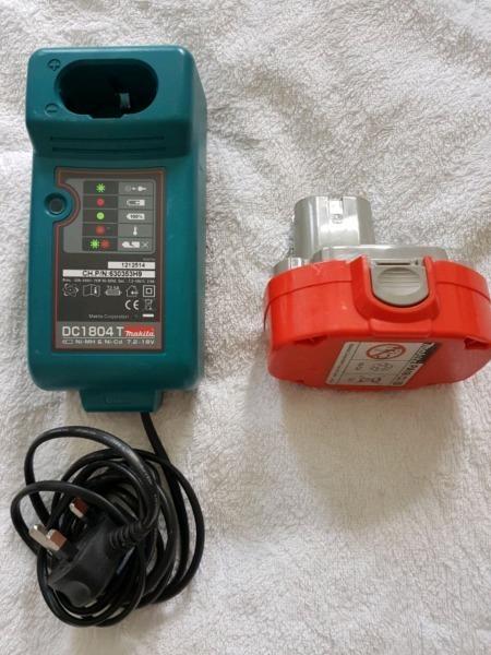 Makita battery and charger screwgun