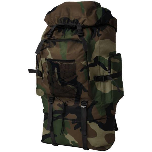 vidaXL Army-Style Backpack XXL 100 L Camouflage(SKU91095)