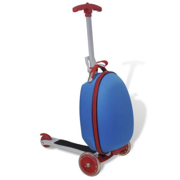 Riding Scooters : Blue Trolley Case with Scooter for Children(SKU90664)