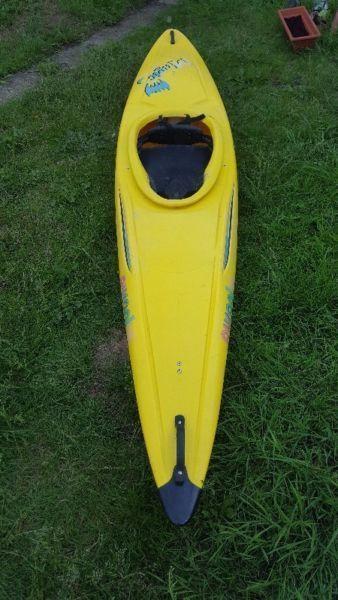 Pyranha Majic bat Kayak, wetsuit, buoyancy aid and helmet for sale