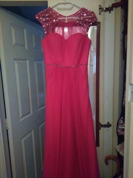 Pink long dress