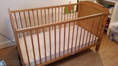 Babylo Wooden cot & Mothercare Stroller excellent condition