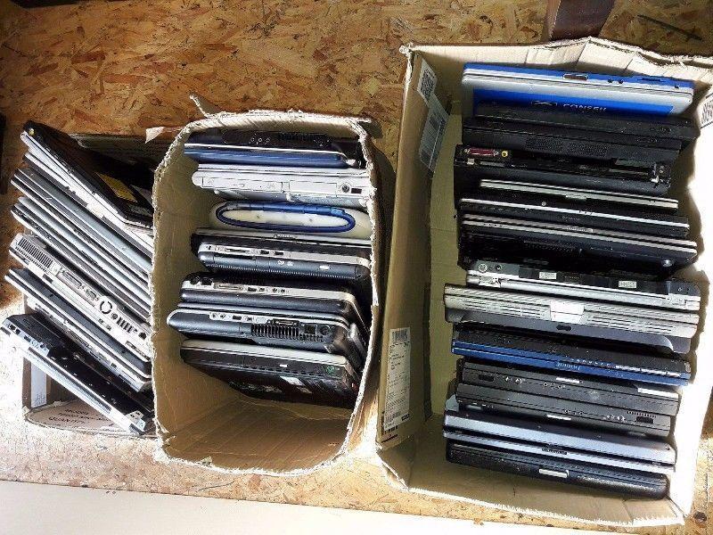 old laptops job lot,for parts or repair,5 euro each