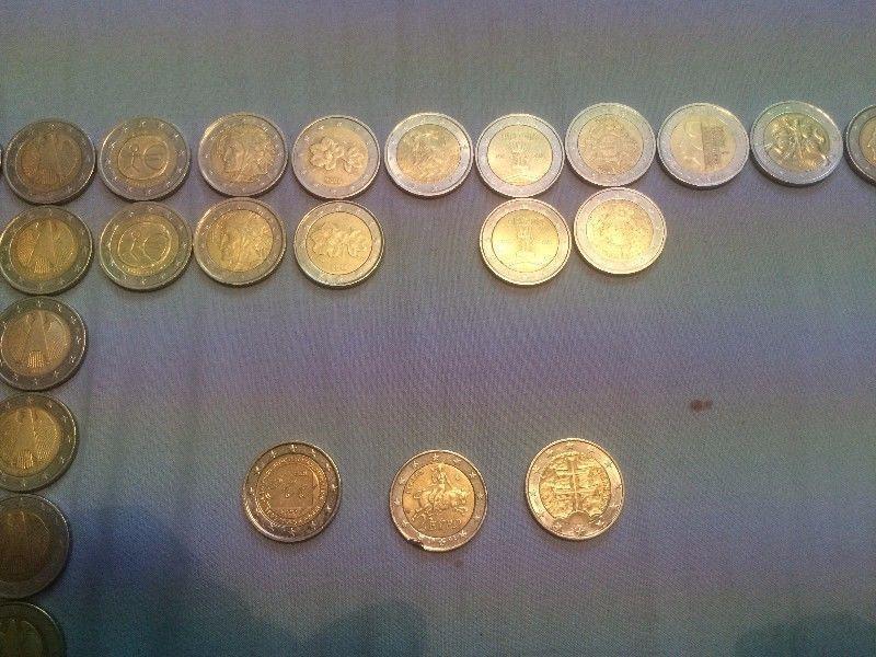 2 euro coins