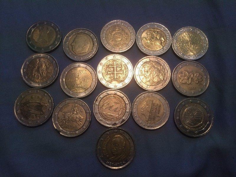 2 euro coins