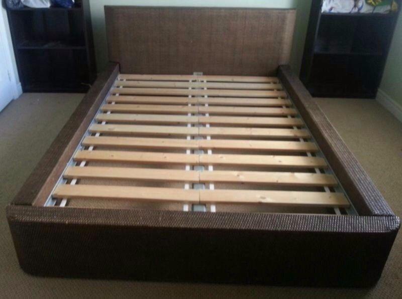 King Bed Frame, Ikea Melbu, including slats: 50 euro