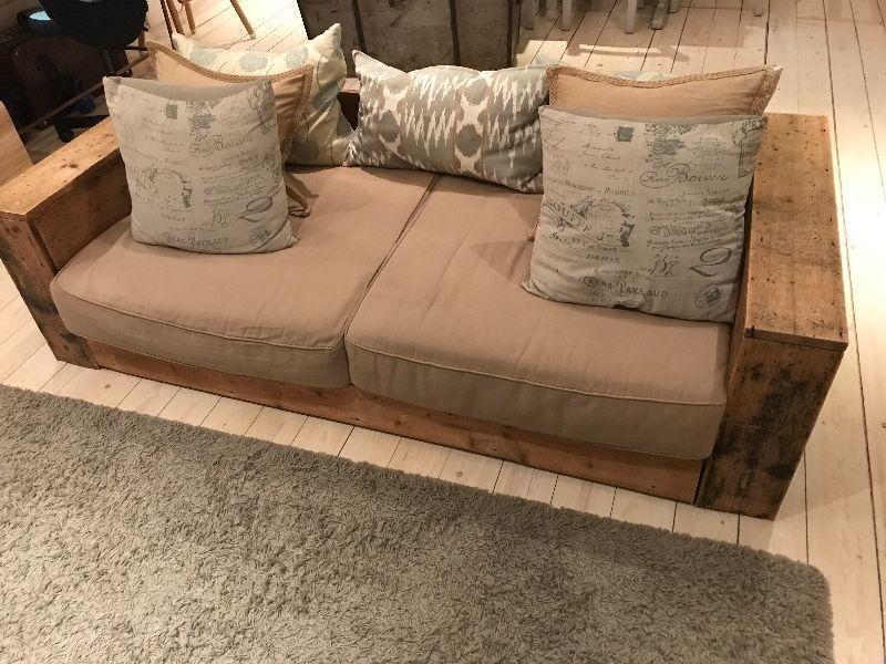 3 SEATER SOFA bespoke, made from antique pine