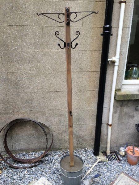 Coat stand bespoke, from reclaimed materials