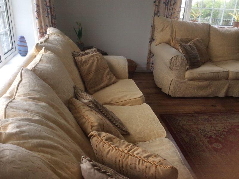 Two large sofas