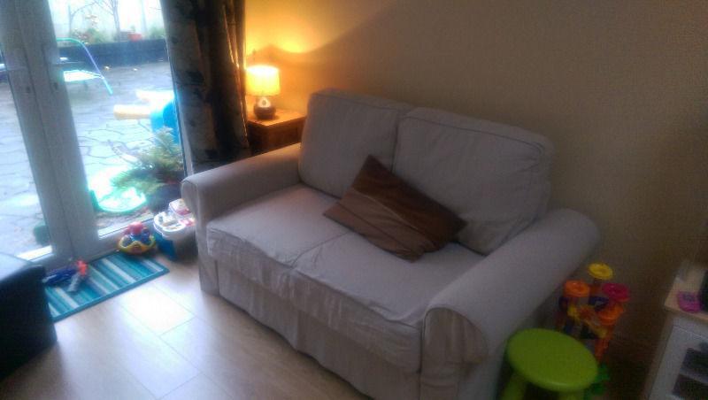 Two-seat sofa-bed, Ikea, BACKABRO