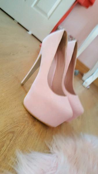 Baby pink heels