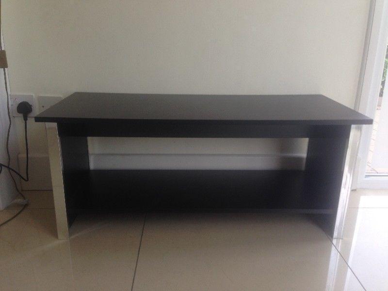Black & Chrome Side Table / TV Table