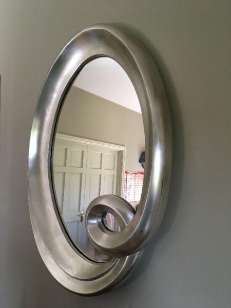 Silver Swirl Mirror