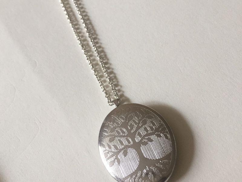 *GENUINE sterling silver TREE OF LIFE locket necklace