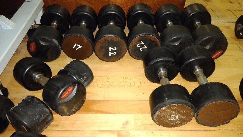 second hand body max dumbbells for sale €1 per kg