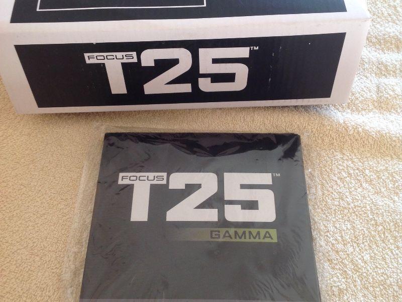 T25 total fitness DVD set. 14 discs. Guides inc