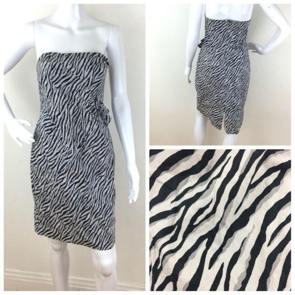 River Island Strapless Knee Length Bodycon Dress size12