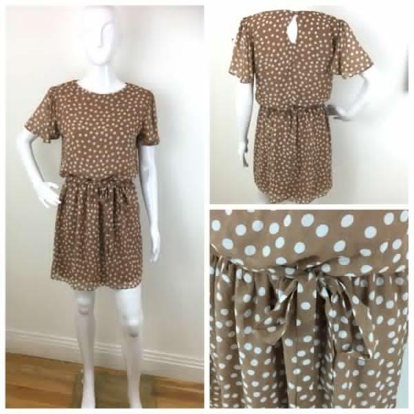 Women's Polka Dots Shift Dress Size 12