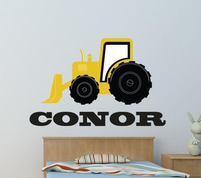 Digger wall decal sticker