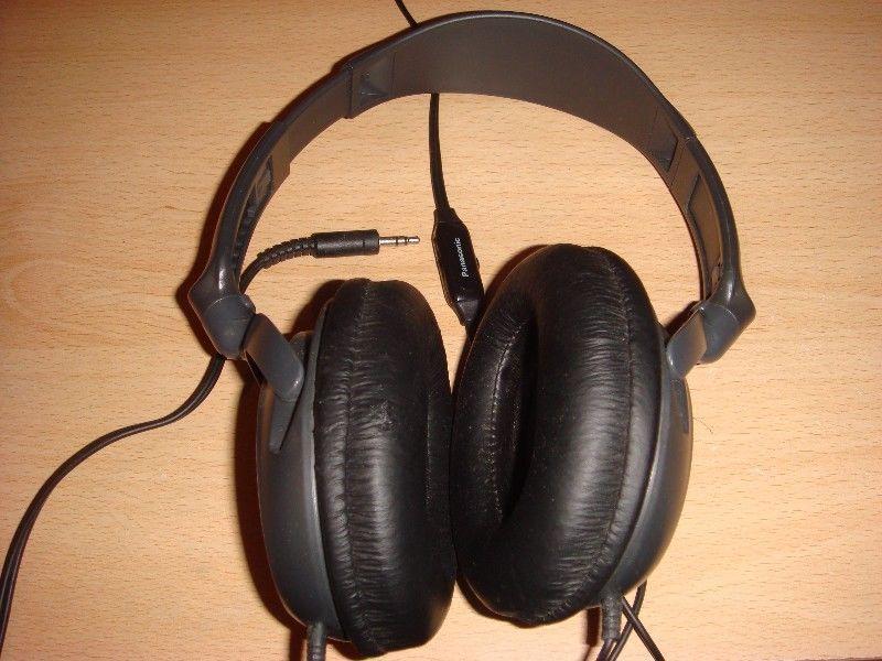 Panasonic Stereo Headphones, 3 m Cable length, Audio Jack, Barely used