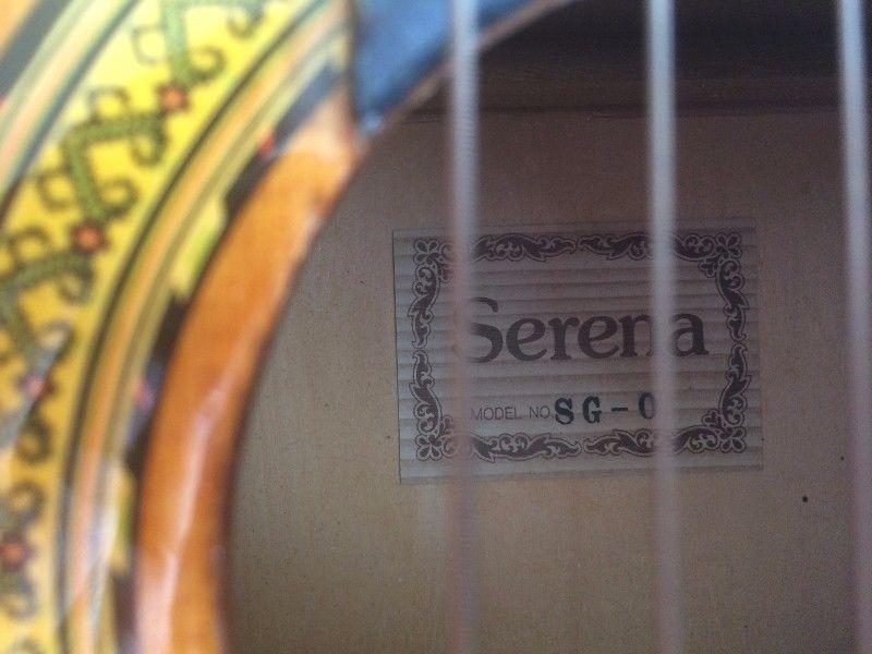 Vintage Serena Classical Guitar with free guitar case and Learn and Master Guitar DVD programme