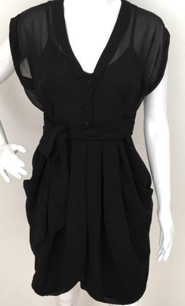 BNWT Women's Black Dress Office Occasion Size 12