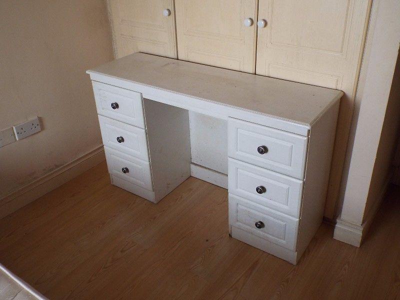 Bedroom Dressing Table (with Optional Mirror & Stool)