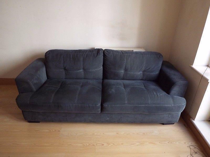 Navy/Dark Blue Sofa (Collection Only)