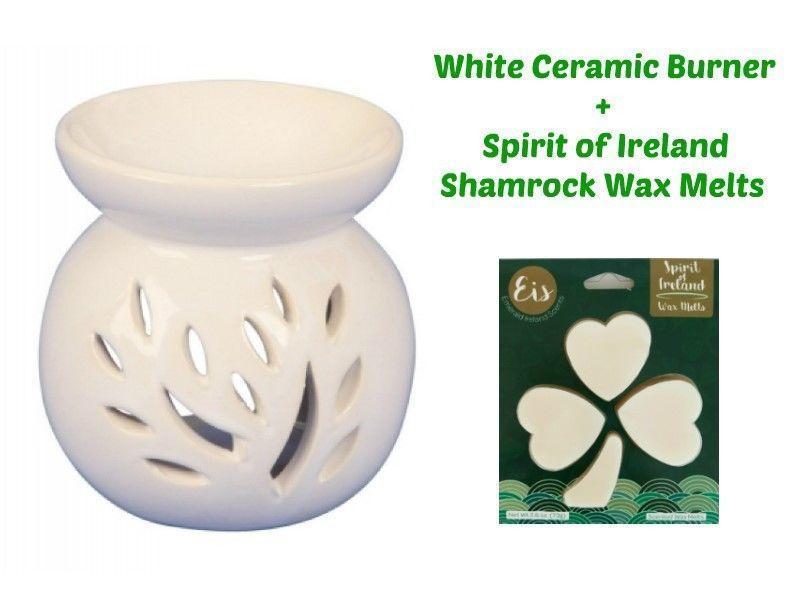 Ceramic Burner and Shamrock Wax Melts