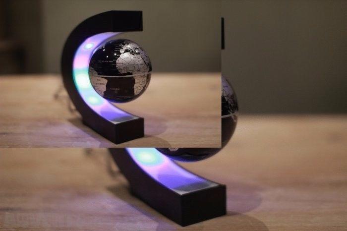 Great Gadget!! Floating Globe LED World Map Magnetic Levitation Light Antigravity Magic Novel