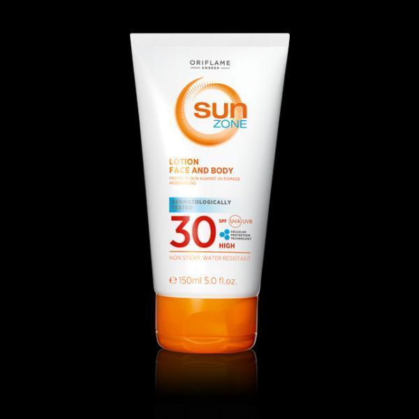 Sun zone lotion face and body SPF 30 high