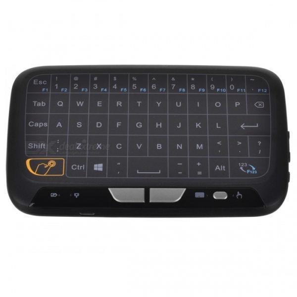 h18 wireless 2.4ghz touchpad mini keyboard air mouse for tv box mini pc