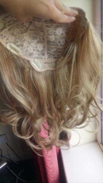 hair extensions / straight /clip in 20inch / Blond