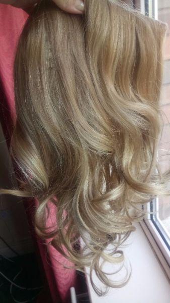 hair extensions / straight /clip in 20inch / Blond