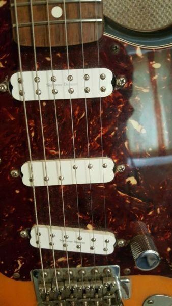 Fender Strat, Mexican with Big Upgrades