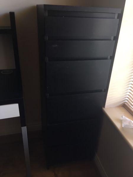 Black storage unit from ikea