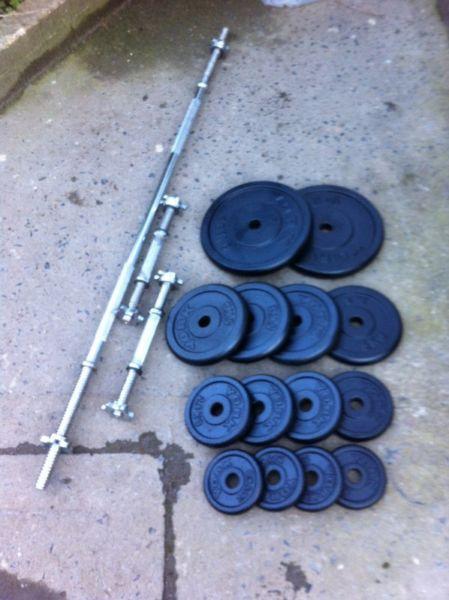 CAST IRON WEIGHTS,,BARBELL AND DUMBBELLS