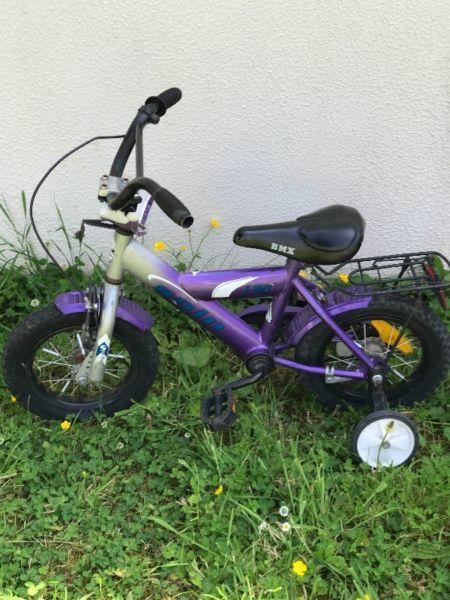 Small BMX bike. With stabilisers. Suit 3-5 year old