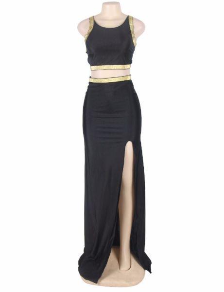 Black Cross-strapped Gown 10/16