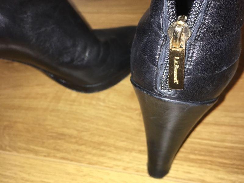 LK BENNETT BLACK LEATHER BOOTS