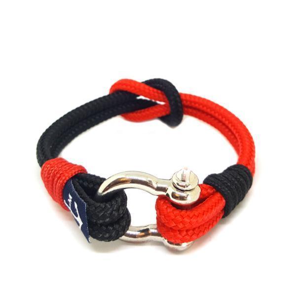 Black and Red Nautical Bracelet by Bran Marion