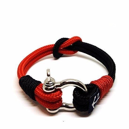 Black and Red Nautical Bracelet by Bran Marion