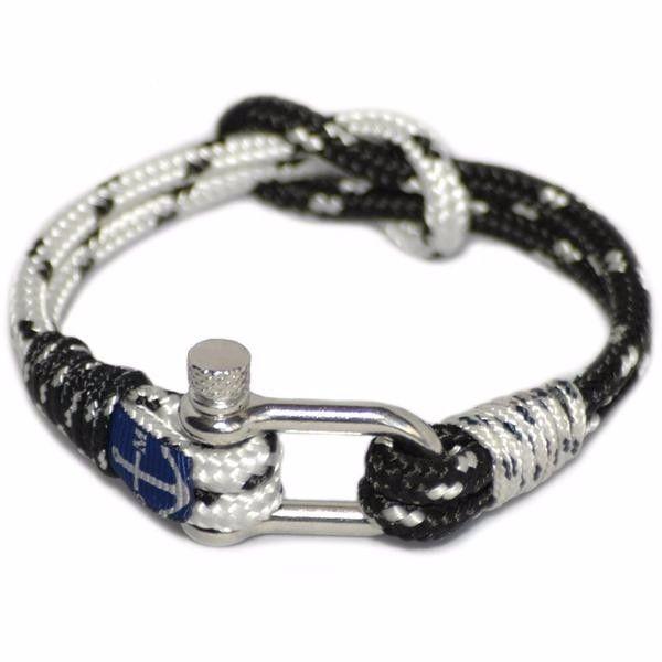 Black Dots and White Nautical Bracelet by Bran Marion