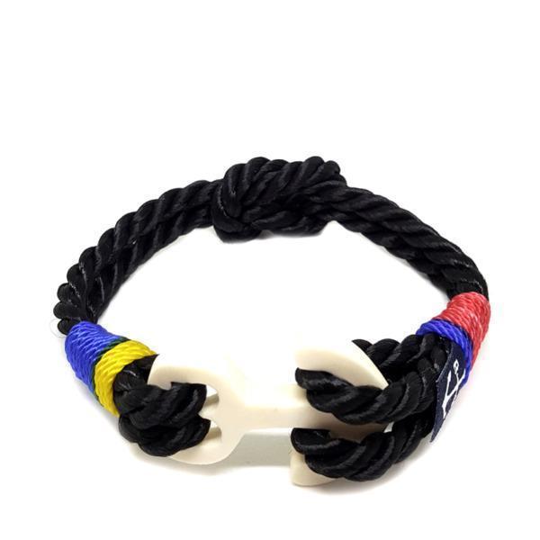 Black Reef Knot Bracelet by Bran Marion