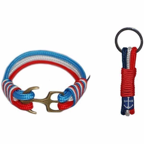 Bran Marion British Flag Nautical Bracelet & Keychain