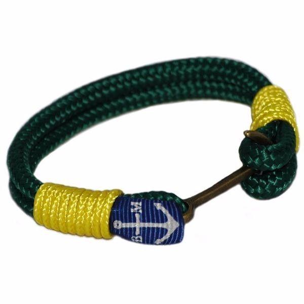 Bran Marion Green and Yellow Nautical Bracelet