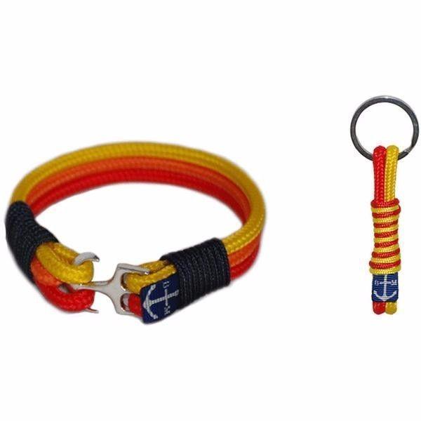 Bran Marion Rainbow Nautical Bracelet and Keychain