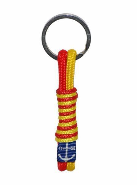 Bran Marion Red and Yellow Handmade Rope Keychain