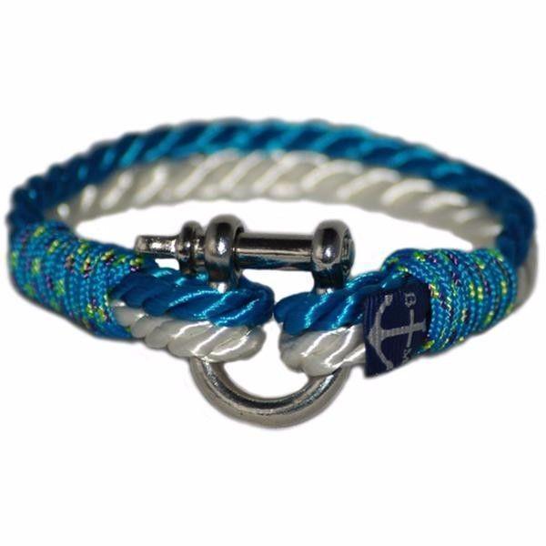 Bran Marion Royal Blue Twisted Rope Nautical Bracelet